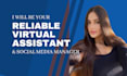 be your reliable virtual assistant and social media manager