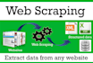 do web scrapping and data extraction
