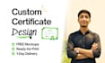 create a diploma, gift certificate design, award certificate