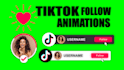 create tiktok follow animation