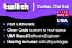 develop and host an advanced twitch chat bot