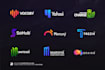 design colorful gradient abstract business logo