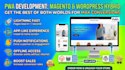 a headless magento pwa ecommerce website with wordpress