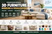 do 3d furniture modelling,texturing and rendering