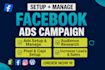 setup fb ads, instagram ads and meta ads manager or meta marketing
