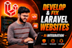 fix, develop custom php laravel websites and web applications ai integration