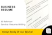 write you fully optimised business resume