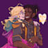 draw a digital couple drawing, fanart, or oc