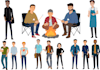 do flat illustration character of loved ones