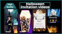 make spooky halloween party invitation video for whatsapp