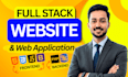 build full stack website and custom web application as PHP laravel developer