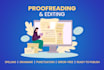 proofread, copy edit and quality check your manuscripts