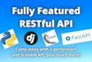 build fast, scalable python rest api on fastapi,django,flask