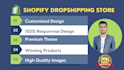 design your dropshipping and ecommerce shopify  store