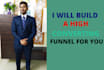 setup funnels using click funnels landing and salesfunnels