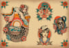 draw aesthetic old school tattoo design
