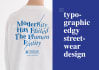 design typographic edgy streetwear design