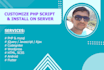 do customize and install php script