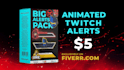 make perfect quality animated twitch, youtube alerts