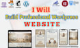 create a professional wordpress website from scratch