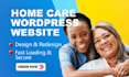 design a professional home care and wellness website design