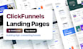 design clickfunnels sales funnel, landing page and lead generation funnel