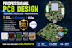 design high speed multilayer pcb schematic, layout, gerber, bom and drc check