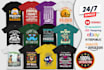 create custom graphic t shirt design for you