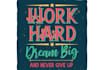 design a motivational, typography or creative poster