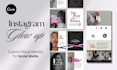 create a custom visual identity for social media instagram glow up