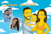 drawing simpsonized custom portrait