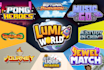 design a premium quality logo titled for games