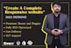 create a responsive and unique website