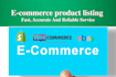 do shopify and wordpress products listing or data entry