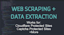 do web scraping and data extraction from any website