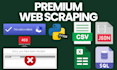 do complex web scraping and extract data from public websites