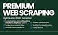 do web scraping and data extraction from any website