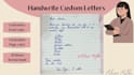 handwrite any documents in cursive calligraphy style