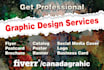design canva flyer, postcard, social media  posts, brochure