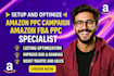 setup, manage and optimize amazon PPC campaign, amazon ads campaign