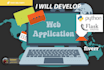 develop python flask web application