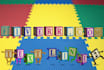 create video for your title with dancing and jumping square blocks