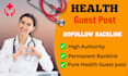 dofollow health guest post