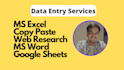 do fast data input, data entry in one day with accuracy