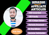 write finest SEO friendly amazon affiliate articles