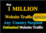 drive 1 million country targeted web traffic on your website