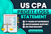 make your US CPA profit and loss or financial statements