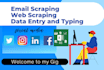 do data entry data collection email scraping web scraping