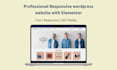 design a professional responsive wordpress website with elementor