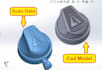 do reverse engineering from scan data, stl, obj to stp, step
